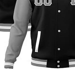 Veste universitaire pour hommes, légère et respirante, en coton polaire, élégante, décontractée, à la mode, vêtements d'extérieur, veste surdimensionnée chaude pour l'hiver - Product Image 4