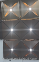 Plafonds en aluminium 3D sculpturaux, panneaux de plafond décoratifs haut de gamme en aluminium pour murs