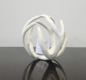 Modern Luxury Handcrafted Aluminum Shell Tabletop Sculpture White Decorative Accent for Home Beach Garden Use Metal Handicraft - Product Image 2