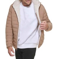 Haute qualité chaud hiver extérieur doudoune hiver rembourré veste plaine fermeture éclair bulle vestes vers le bas manteaux col montant