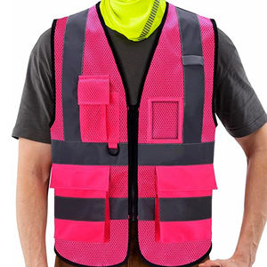 Nouveau gilet de sécurité pour hommes disponible pour la couleur unie et personnaliser le logo meilleur gilet de sécurité de conception - Product Image 3