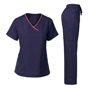Conjunto de Uniformes Médicos para Mujer, Tejido Elástico Resistente, Ajuste Entallado, Diseño con Múltiples Bolsillos para un Uso Diario Práctico en el Sector Sanitario - Product Image 6