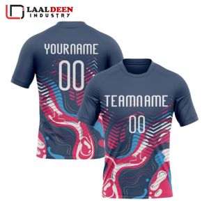 Jersey personalizado de manga larga con transferencia de calor de silicona 3D, resistente al desgarro, con bordado personalizado, logotipo del equipo de marca privada - Product Image 2