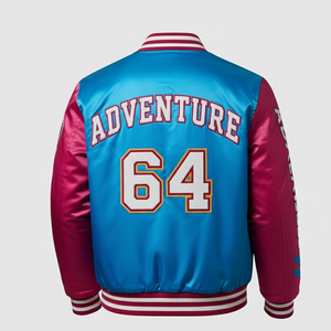 Chenille Embroidery <b>Baseball</b> Letterman <b>Jacket</b> For <b>Men</b> Wholesale High Quality Waterproof <b>Men</b> <b>Baseball</b> <b>Jacket</b> For Online Sale - Product Image 2