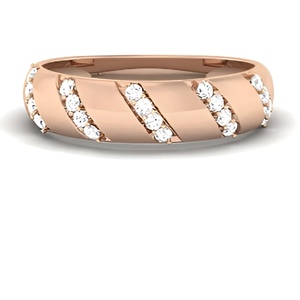 14K 18K Solid Gold Real Natural Diamond Band <b>Ring</b> IGI Certified Minimal Solitaire <b>Ring</b> for Women <b>Girl</b> Handmade Jewelry - Product Image 1