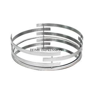 Último patrón llegada forma elegante antigua calidad de lujo Metal hecho marco chapado en oro de alto grado con bandeja de espejo de vidrio - Product Image 3