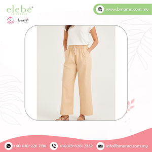 กางเกงขายาวสำหรับทุกเพศกางเกงทรงหลวมขากว้างกางเกงลำลองผ้าลินินเอวยางยืดสำหรับผู้หญิงและผู้ชาย - Product Image 6