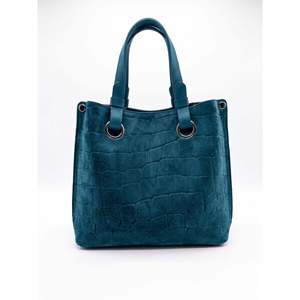 Bolso Estructurado en Gamuza Estampada Genuina y Cuero Dollaro - Hecho en Italia - Art. 26148 - Product Image 6