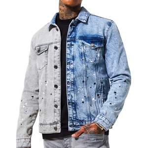 High-Quality Premium Denim Jacket For Men Vintage Ripped Styles, <b>Slim</b> Fit Streetwear, and Windbreaker Outerwear for Winter - Product Image 1