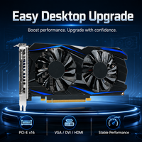 Carte graphique de jeu GTX 550 Ti 6 Go DDR5 192 bits 1080p pour PC, double ventilateur, DVI/VGA pour PCI Express 2.0 X16, ordinateur de bureau
