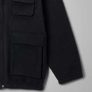 Vêtement décontracté avec poches et col montant, veste en polaire pour garçons à prix avantageux avec logo personnalisé, prix de gros pour les acheteurs en gros - Product Image 4