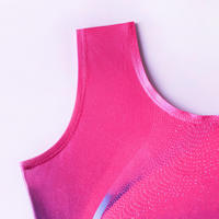 Justaucorps personnalisé pour enfants vêtements de gymnastique étincelants collants sans manches à impression numérique combinaison
