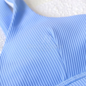 ชุดเล่นโยคะฟิตเนส2ชิ้นสำหรับผู้หญิงชุดเล่นโยคะไร้ตะเข็บยืดหยุ่นสูง - Product Image 5