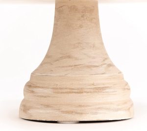 Design classique avec perles en bois à la bordure, Base en bois, présentoir à gâteaux, plateau à Dessert - Product Image 5