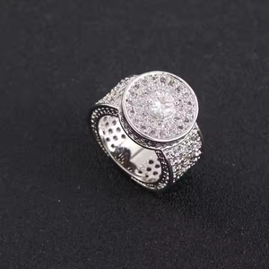 Luxurious Moissanite <b>Ring</b> Hip Hop Style Modern Urban Fashion Sparkling Diamond Jewelry Bold Statement Gift <b>for</b> <b>Men</b> or Women - Product Image 4