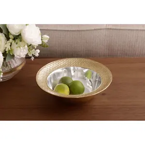Bol en métal fait main de luxe, tendance mondiale, décoration, bol en métal pour mariage, accessoires de fête, sûr, Zahid Exports plaqué, sûr - Product Image 2