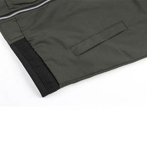 Vêtements personnalisés pour hommes, veste coupe-vent unie, imperméable et décontractée, poches OEM, vestes coupe-vent en Spandex, vente en gros - Product Image 3