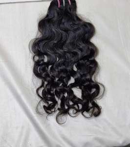 Máquina de extensiones de cabello Remy virgen indio de alta calidad, cabello humano sin procesar de onda profunda suelta de doble trama, 100 gramos Vixxen - Product Image 1