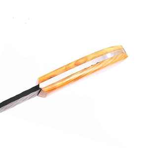 Cuchillo de caza de acero inoxidable con recubrimiento de polvo negro hecho a mano, cuchillos de hoja fija con mango de madera, cuchillos para exteriores - Product Image 3