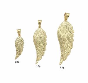 Collar con Dije de Hoja de Oro de 10K, Collar de Hoja Pequeña de Oro Sólido de 10K, Dije Minimalista, Dije con Corte de Diamante para Combinar con Otros Collares - Product Image 2