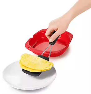 Hyri chịu nhiệt không dính trứng cuộn bakeware Pan Silicone Omelette Maker microwavable Omelet Maker nhanh chóng & dễ dàng Baking công cụ - Product Image 4