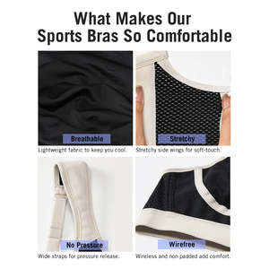 Soutien-gorge de sport push-up pour femme, grande taille, minimaliste et sexy, idéal pour l'entraînement, la course, la gym, le fitness et le yoga – Meilleures ventes - Product Image 5