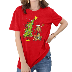 Impression personnalisée T Shirt pour les femmes régulier de haute qualité décontracté 100% excellente qualité imprimé porter T-Shirt pour les femmes - Product Image 5