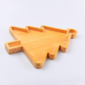 ถาดไม้รูปช้างต้นคริสต์มาสสุดสร้างสรรค์สำหรับเด็กวัสดุไม้เป็นมิตรกับสิ่งแวดล้อมสำหรับจานอาหารเย็นและอาหารว่างในวันหยุด - Product Image 4