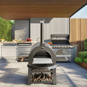 <span class=keywords><strong>Four</strong></span> à pizza portable moderne et luxueux, conception à chauffage rapide, acier inoxydable, barbecue au charbon de bois, <span class=keywords><strong>pierre</strong></span> céramique, pizzeria à domicile, jardin - Product Image 1