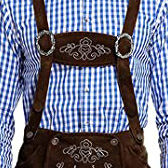 กางเกงหนังแท้แบบบาวาเรียนสำหรับทุกเพศ แห้งเร็ว ผ้าแคนวาสอย่างดี ชุดเยอรมันดั้งเดิม ขายตรงจากโรงงาน | - Product Image 6