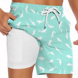 Pantalones cortos de playa informales de verano para hombre, superventas, de cintura media, de secado rápido, ecológicos, sólidos, 2025, algodón, satén, ajuste holgado, 100% - Product Image 1