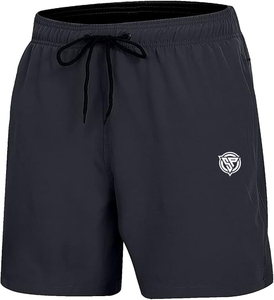 Short de sport respirant à taille élastique et à séchage rapide pour hommes, avec poche pour le fitness et la course à pied - Product Image 3