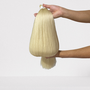 Extensions de cheveux humains lisses, vierges, à cuticules, bruts, couleur Blonde, - Product Image 1