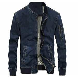 Wholesale OEM Men's Denim <b>Jean</b> Jacket Casual Outerwear Fall Jacket Denim Button-<b>Up</b> Coat Oversized Denim Jacket for Men - Product Image 5