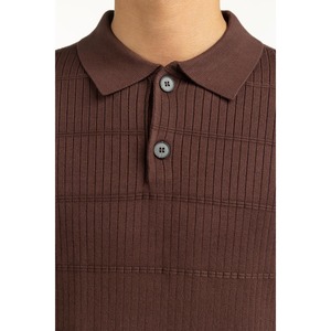 เสื้อสเวตเตอร์ผู้ชายทรงปกติ ผ้าฝ้ายถัก 100% รุ่น MN-SWT-WS25-065B ปิดซิป กระดุมลายพิมพ์ ลายทาง โลโก้ สำหรับฤดูใบไม้ผลิ - Product Image 3