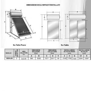 Calentador de Agua Solar Cosmosolar EGLK300/5 de 300 Litros con Panel de Circulación Natural para Techos Inclinados o Planos - Product Image 2