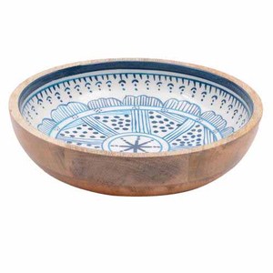 Ustensiles de cuisine pour la maison Plat de service Bol en bois sculpté avec finition émaillée Durable et élégant pour les nouilles Céréales Autres aliments - Product Image 5