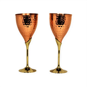 Ensemble de 2 flûtes à champagne martelées plaquées argent, élégantes coupes à vin en métal pour mariage, fête et bar à domicile au meilleur prix - Product Image 6
