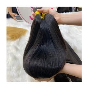 El mejor producto Cabello crudo sin procesar de un solo donante Cabello humano liso natural vietnamita 100% extensiones de cabello crudo a granel - Product Image 1