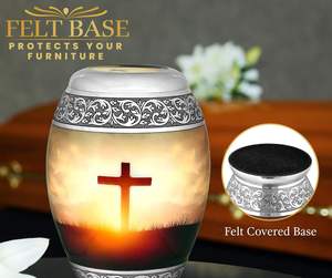 Urna cruzada trascendente-urnas de cremación grandes para cenizas humanas adultos hombres/mujeres urnas decorativas para cenizas adulto hombre/mujer - Product Image 4