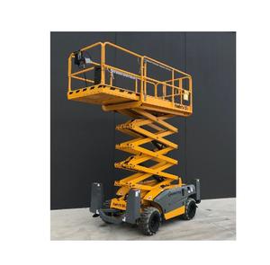 Barato elevador de tijera para terreno rugoso de 26 pies a 32 pies a la venta listo para construcción y mantenimiento - Product Image 3