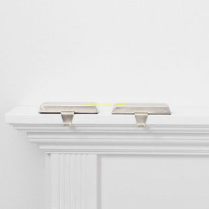 <b>Gold</b> Brass <b>Christmas</b> Tree Stocking Holder Set Of 2 Heavy Duty Mantel Hooks For Holiday <b>Decorations</b> & Hanging <b>Christmas</b> Stockings - Product Image 4