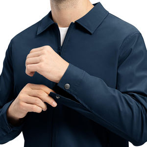 Chaqueta Cortavientos Informal con Cuello Alto y Logotipo Personalizado al por Mayor para Hombre, Chaqueta de Invierno para Exteriores, Ropa de Calle Transpirable para Hombre - Product Image 2