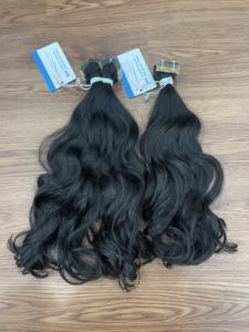 Hot Deal - 100% extensions de ruban naturel volumineux longue Texture extensions de ruban chaud Style de vague paquet de matières premières de cheveux humains - Product Image 3