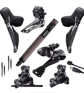 En stock - Kit de mise à niveau Shimano Ultegra Di2 R8100 2x12 vitesses, fourche en aluminium, système de frein à disque, entièrement antichoc - Product Image 3