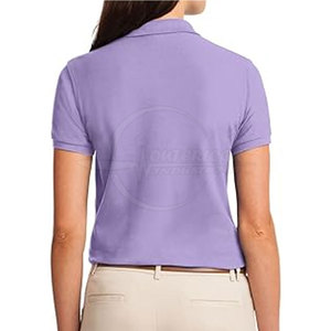 Última moda de verano para mujer, algodón con logotipo informal personalizado para camiseta de polo con ribete en contraste, ropa de calle - Product Image 2