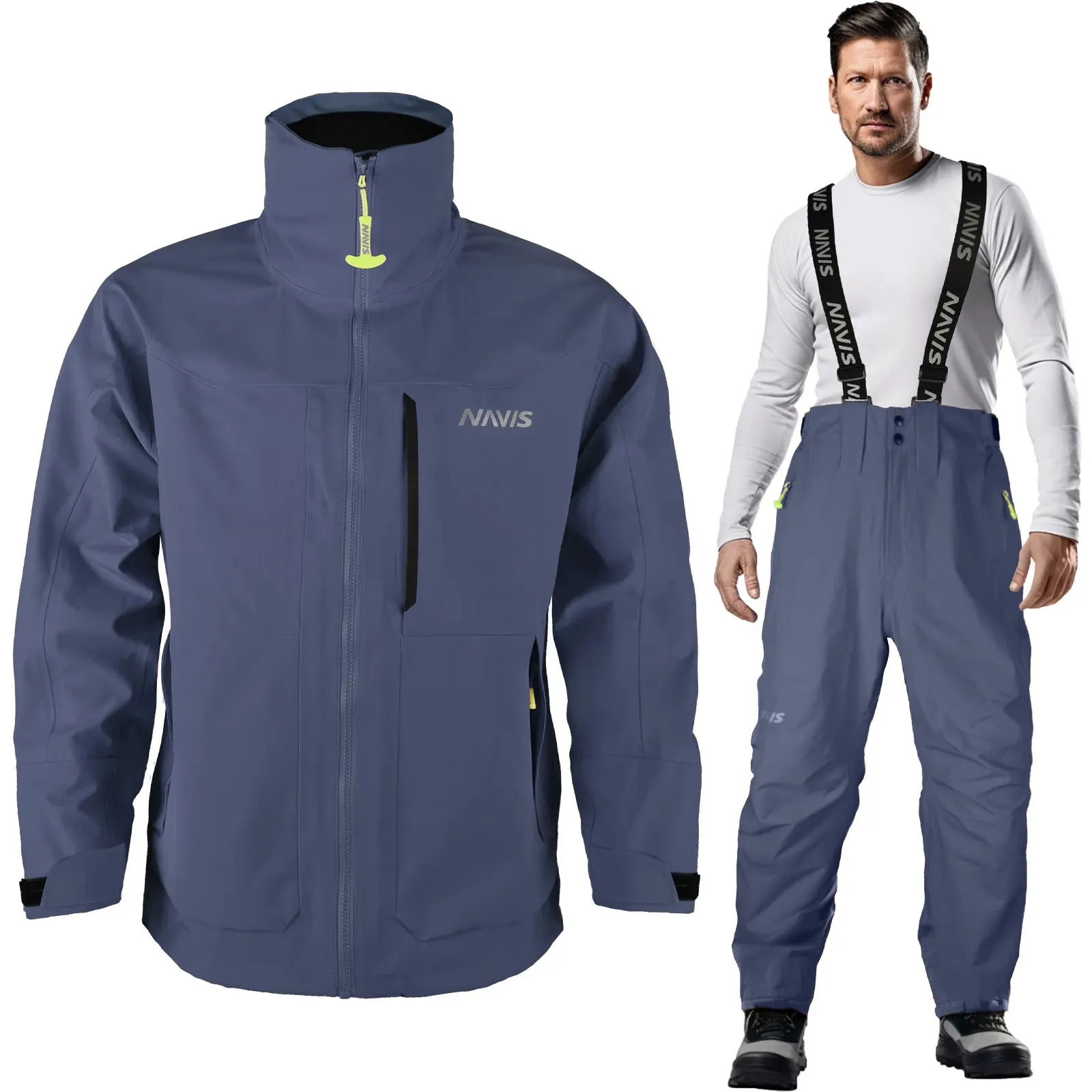 Extreme Dry 3 layer Fishing Jacket with Bib Pants Combo Suit Fishing Rain Gear