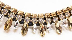 สายคาดศีรษะม้าประดับคริสตัลรูปหัวใจหนังแท้ทำมือ ประดับด้วยทองและเพชรเทียม สำหรับตกแต่งอุปกรณ์กีฬาขี่ม้า - Product Image 4