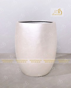 FP304H100PE-TR Pearl Trend Modern Ceramic Flower <b>Pot</b> Galvanized Finish Stylish Durable for <b>Mini</b> Landscapes Garden Hotel - Product Image 3
