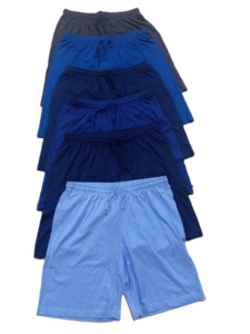 Men's Summer Sports Casual Beach <b>Shorts</b> Elastic Waist Solid Pattern 100% Cotton Quick Dry - Product Image 6